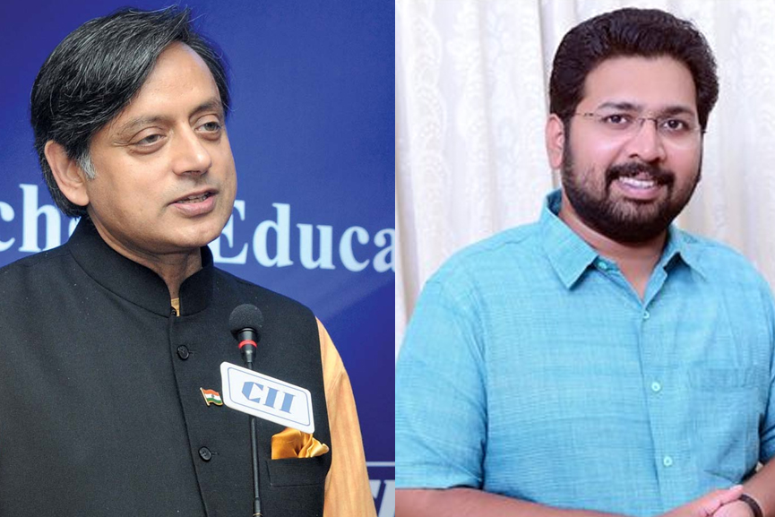 Malabar News_shashi tharoor ks shabareenathan_2020 Aug 28 shashi tharoor ks shabareenathan_2020 Aug 28