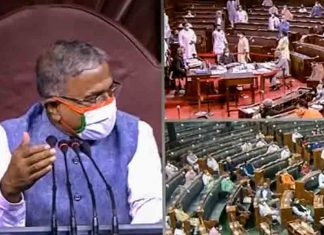 കേന്ദ്ര വാദം പൊളിയുന്നു; രാജ്യസഭാ എംപിമാർ ഇരിപ്പിടത്തിൽ തന്നെ ഉണ്ടായിരുന്നു Farm-Bills-in-Rajyasabha_2020-Sep-27