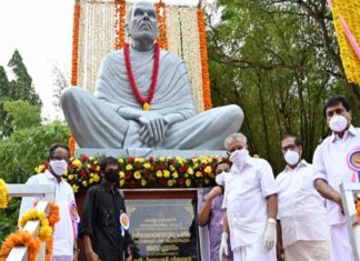 ഗുരുവിന്റെ പ്രതിമ നാടിന് സമര്പ്പിച്ച് മുഖ്യമന്ത്രി; ചട്ടമ്പി സ്വാമികള്ക്കും സ്മാരകം പണിയും kerala image_malabar news