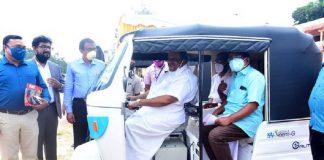 E.P Jayarajan In E-Auto