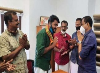 യൂത്ത് കോണ്ഗ്രസ് തിരുവനന്തപുരം ജില്ലാ സെക്രട്ടറി ബിജെപിയിലേക്ക് ചേക്കേറി kerala image_malabar news