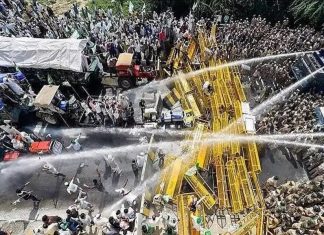 ഡെല്ഹി ചലോ മാര്ച്ച്; പോലീസിന്റെ തടസം ഭേദിച്ച് കര്ഷകര് ഹരിയാനയില് Delhi chalo _Malabar news