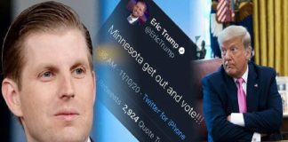 തിരഞ്ഞെടുപ്പ് കഴിഞ്ഞിട്ട് ഒരാഴ്ച; ട്രംപിന് വോട്ട് ചെയ്യാന് ജനങ്ങളെ ആഹ്വാനം ചെയ്ത് മകന്