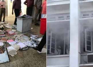 ഷോർട്ട് സർക്യൂട്ട് വാദം തള്ളി അന്തിമ റിപ്പോർട്ട്; തീപിടിത്തം ഉണ്ടായിടത്ത് രണ്ട് മദ്യക്കുപ്പികൾ secretariat-fire_2020-Nov-09