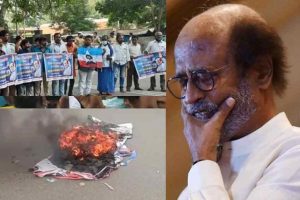 Protest-against-Rajinikanth