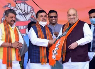 തൃണമൂലില് പ്രവര്ത്തിച്ചതില് ലജ്ജിക്കുന്നു; സുവേന്തു അധികാരി amit-shah-suvendu-adhikari