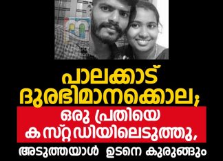 പാലക്കാട് ദുരഭിമാനക്കൊല; ഒരു പ്രതി കസ്റ്റഡിയിൽ, അടുത്തയാൾ ഉടനെ കുരുങ്ങും Honour Killing Palakkad