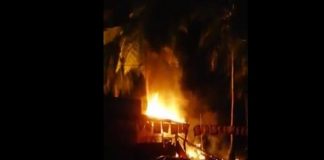 shop of the League candidate who won in the panchayat was set on fire