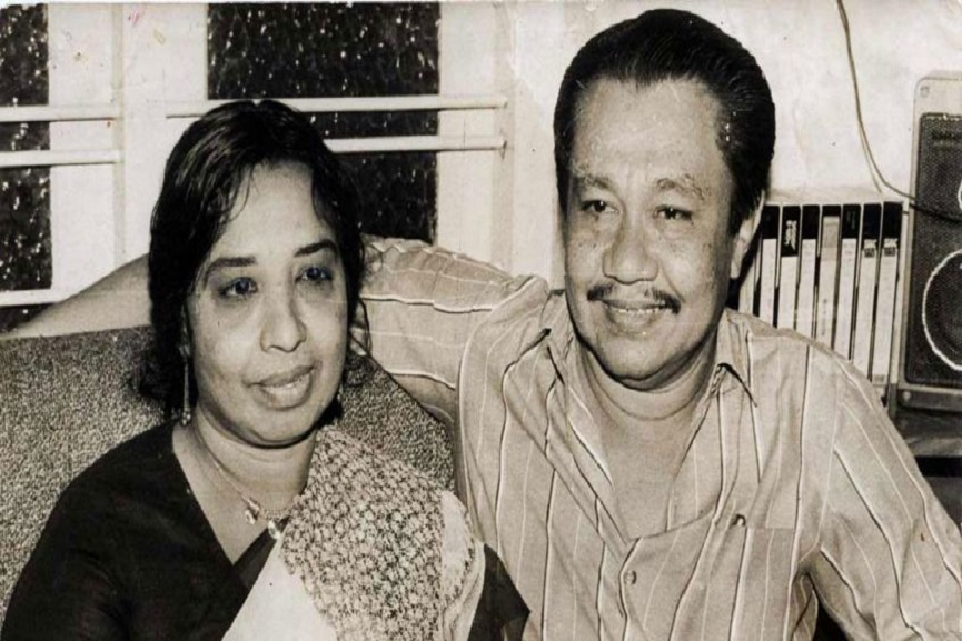 UA Khader With Wife Fathima Beevi