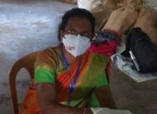 സിപിഎം ചിഹ്നമുള്ള മാസ്ക് ധരിച്ച ഉദ്യോഗസ്ഥക്ക് സസ്പെൻഷൻ Malabar-News_mask-with-cpm-symbol