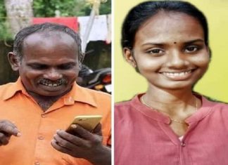 കല്ലെറിഞ്ഞവര്ക്ക് കയ്യടിക്കാന് വീണ്ടും അവസരം നല്കി സഖാവ് ഓമനക്കുട്ടനും മകളും Omanakkuttan and daughter_Malabar news