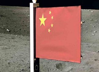 ചന്ദ്രനില് പതാക സ്ഥാപിക്കുന്ന രണ്ടാമത്തെ രാജ്യമായി ചൈന; ചാങ് ഇ-5 മടങ്ങി MalabarNews_china flag on moon