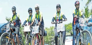 വായുമലിനീകരണം; ആരോഗ്യ സന്ദേശ പ്രചാരണവുമായി സൈക്കിൾ യാത്ര Air pollution; Cycling with health message campaign