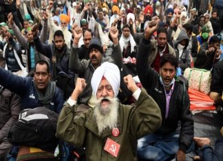 farmers protest