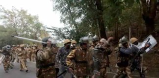 ഡെൽഹിയിലേക്ക് ഹരിയാനയിലെ കർഷകരുടെ മാർച്ച്; പോലീസ് കണ്ണീർവാതകം പ്രയോഗിച്ചു Farmers In Haryana Face Tear Gas Shells