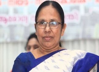 covid confirmed to former health minister KK Shailaja