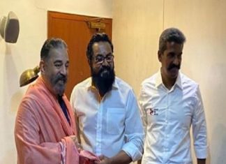 ശരത് കുമാർ കമൽ ഹാസനുമായി കൂടിക്കാഴ്ച നടത്തി; തിരഞ്ഞെടുപ്പിൽ സഹകരിക്കും kamal-hasan-sarath-kumar