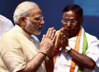 എംഎൽഎമാരെ ഭീഷണിപ്പെടുത്തി, രാജിവെക്കാൻ നിർബന്ധിച്ചു; നാരായണസാമി Modi,-Narayanasami