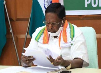 പുതുച്ചേരിയിൽ രാഷ്ട്രപതി ഭരണം; കേന്ദ്ര മന്ത്രിസഭ അംഗീകാരം നൽകി puducherry-congress