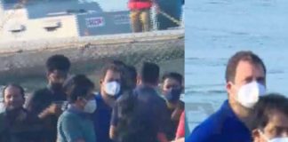 തൊഴിലാളികൾക്ക് ഐക്യദാർഢ്യം; കടൽ യാത്ര നടത്തി രാഹുൽ ഗാന്ധി