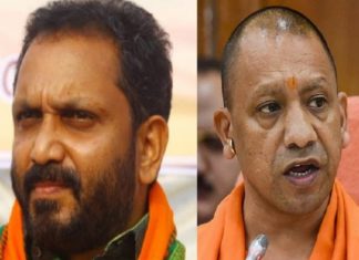കേരളത്തിലേക്ക് വീണ്ടും; സന്തോഷമെന്ന് യോഗി ആദിത്യനാഥ് k surendran and yogi