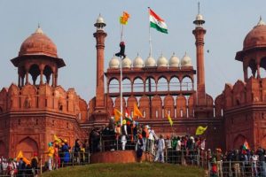 red fort protest