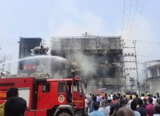 പാലക്കാട് നഗരത്തിൽ വൻ തീപിടുത്തം palakkad fire