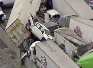 കനത്ത മഞ്ഞുവീഴ്ച; യുഎസിൽ വാഹനാപകടങ്ങള് വര്ധിക്കുന്നു