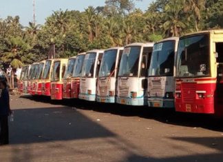 കെഎസ്ആർടിസി; പ്രതിപക്ഷ യൂണിയനുകളുടെ പണിമുടക്ക് ആരംഭിച്ചു ksrtc