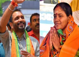 ശോഭക്ക് വേണ്ടി വോട്ട് തേടി സുരേന്ദ്രൻ; കഴക്കൂട്ടത്ത് റോഡ് ഷോ