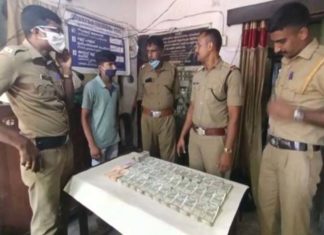 തമിഴ്നാട്ടിൽ നിന്നും കേരളത്തിലേക്ക് കടത്താൻ ശ്രമിച്ച 22 ലക്ഷം രൂപ പിടികൂടി