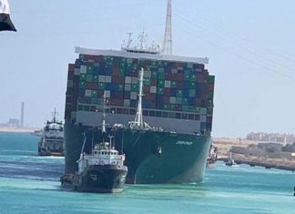 ‘അവൾ സ്വതന്ത്രയായി’; സൂയസ് കനാലിൽ കുടുങ്ങിയ ഭീമൻ ചരക്കുകപ്പൽ നീക്കി