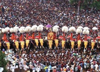 തൃശൂർ പൂരം പ്രതിസന്ധി ഒഴിഞ്ഞു; പാറമേക്കാവ് വെടിക്കെട്ട് നടത്തി thrissur pooram