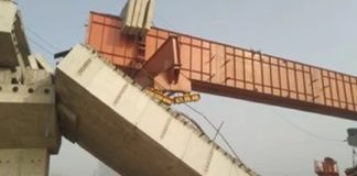 നിർമാണത്തിലിരിക്കെ ഫ്ളൈ ഓവർ തകർന്നു; ഗുഡ്ഗാവിൽ മൂന്ന് പേർക്ക് പരിക്ക്