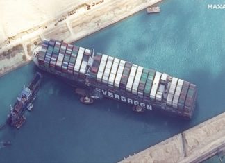 സൂയസ് കനാലിൽ കുടുങ്ങിയ കപ്പൽ നീക്കാനായില്ല; ആഴ്ചകൾ വേണ്ടി വരുമെന്ന് വിദഗ്ധർ suez-canal-evergreen