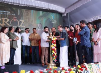 ബറോസിന്റെ പൂജാചിത്രങ്ങൾ പങ്കുവച്ച് മോഹൻലാൽ; ആശംസകൾ നേർന്ന് സിനിമാലോകം barozz-malayalam