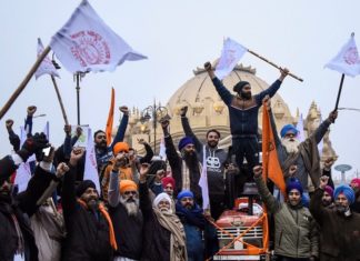 farmers protest