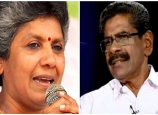 ഓലപാമ്പ് കാട്ടി പേടിപ്പിക്കേണ്ട, മുല്ലപ്പള്ളിയെ വെല്ലുവിളിക്കുന്നു; ലതികാ സുഭാഷ് mullappalli and lathika