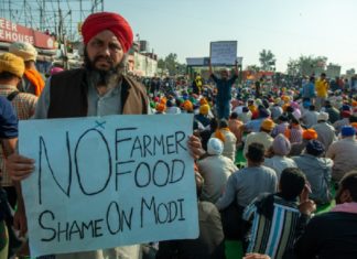 farmers protest