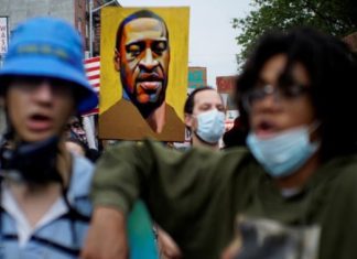 US Protesters Demand Justice In Trial Of Cop In George Floyd's Death Case