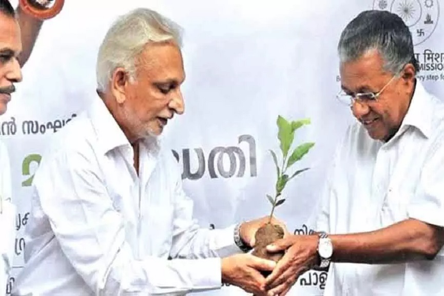 Sri M with Pinarayi Vijayan