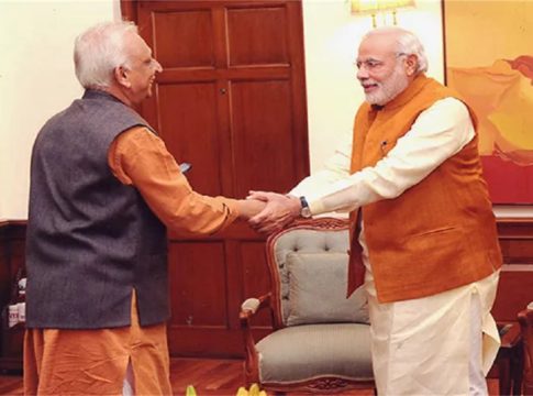 Sri M With Narendra Modi