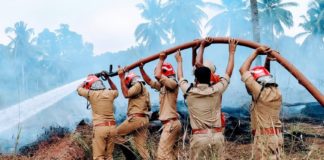 Nilambur Munderi seed farm fire; Firefighters put out the blaze