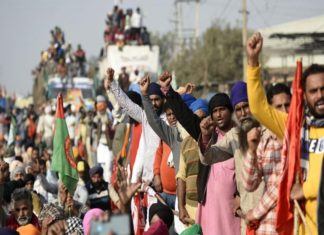 farmers protest