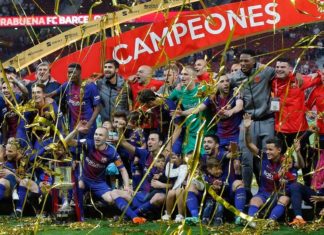 ഡബിളടിച്ച് മെസി; സ്പാനിഷ് കിംഗ്സ് കപ്പ് കിരീടം നേടി ബാഴ്സ