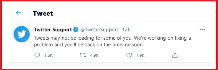 Twitter Outage Official Declaration on 17th April 2021