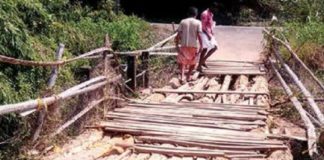 വരയാലിലെ മരപ്പാലവും തകർന്നു; യാത്രാദുരിതം തുടരുന്നു