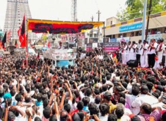 തിരഞ്ഞെടുപ്പ്; തമിഴ്നാട്ടിലും പുതുച്ചേരിയിലും പരസ്യപ്രചാരണം അവസാനിച്ചു