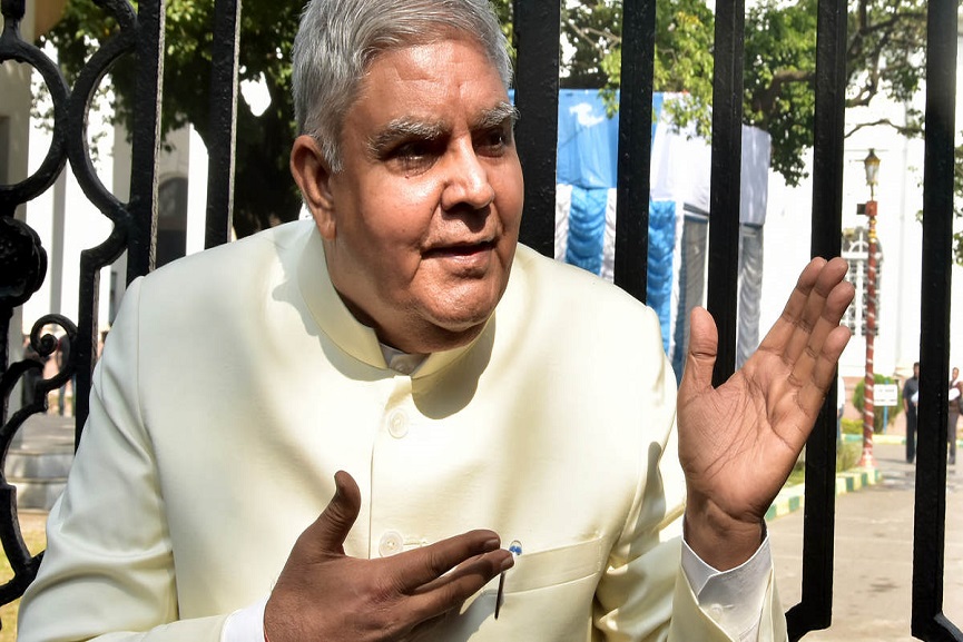 West Bengal Governor Jagdeep Dhankar addresses media
