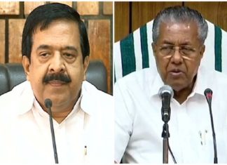 സത്യപ്രതിജ്ഞാ ബഹിഷ്ക്കരണം; പ്രതിപക്ഷത്തിന് മാന്യത കാത്ത് സൂക്ഷിക്കാനായില്ലെന്ന് മുഖ്യമന്ത്രി chennithala-pinarayi